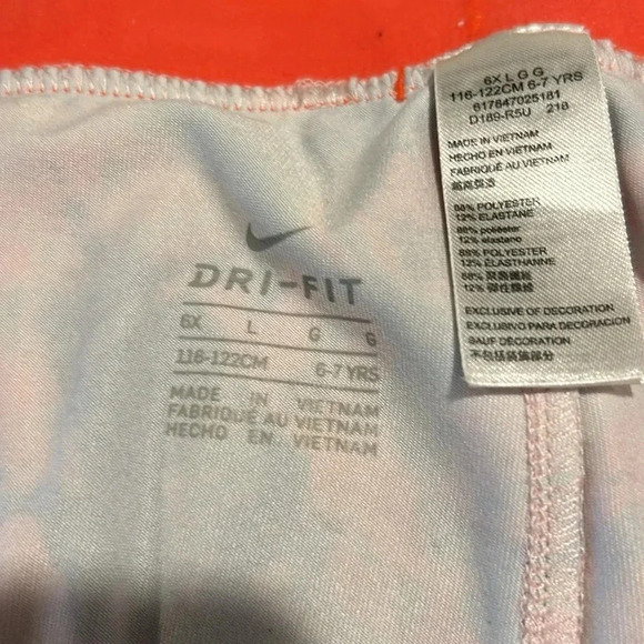 Nike children’s capris multi color size 6 - Picture 9 of 12
